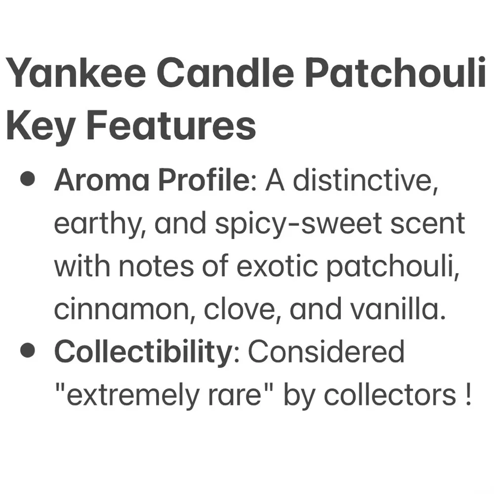 Yankee Candle Jar Patchouli Vintage Black Band Earthy Brown Gray Green 14.5 Oz